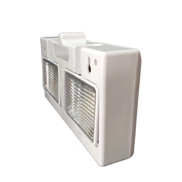 Luz de emergencia LED compacta de dos cabezales/puntos gemelos