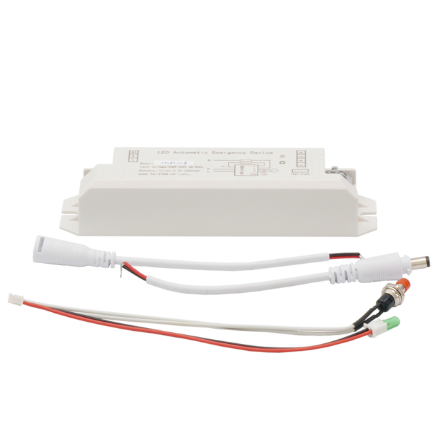 Controlador de emergencia LED para luz LED de 5-50 W, controlador de emergencia con batería de respaldo