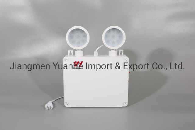 Luz de emergencia LED impermeable de doble cabeza / doble punto