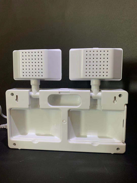 Batería recargable de emergencia LED 2X2.5W Lámpara de dos cabezales