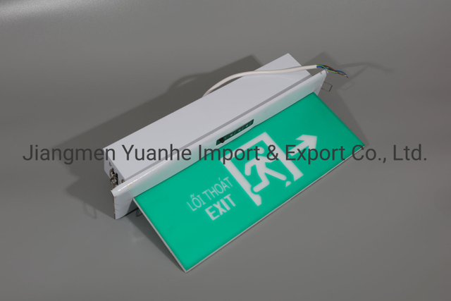 Luz de salida de emergencia LED montada en el techo