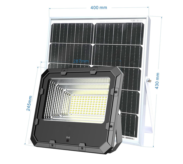 Luz terrestre solar exterior / Luz LED solar / Luz de inundación solar 200W