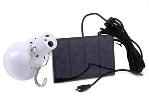 Bombilla solar / Bombilla LED solar portátil / Bombilla solar de emergencia / Luz LED solar 150lm
