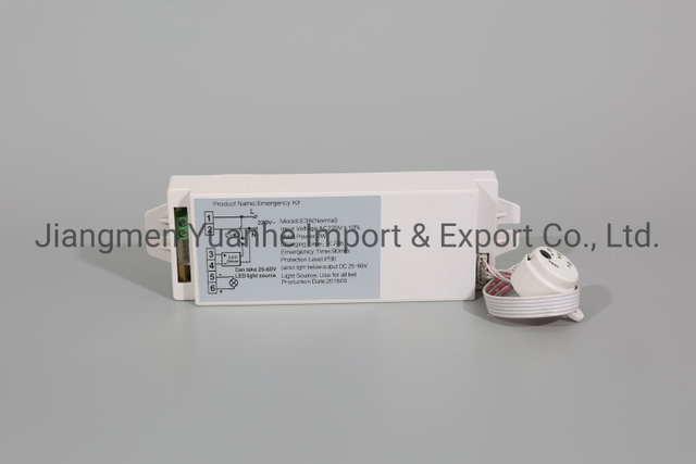 Kit de batería de controlador de luz de emergencia LED recargable para iluminación LED