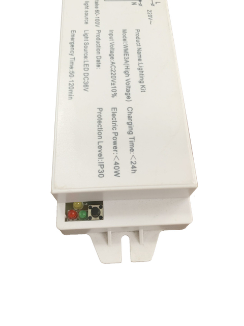 Kit de controlador de luz de emergencia LED con batería recargable para todas las lámparas LED