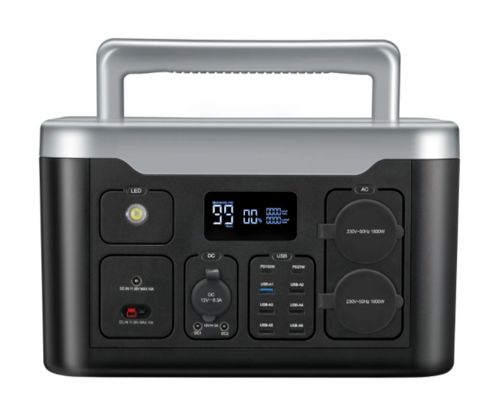 Estaci&oacute;n de energ&iacute;a port&aacute;til, generador de energ&iacute;a 1800W