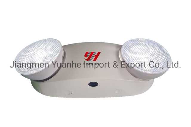 Luz de emergencia LED clásica de dos cabezales/puntos gemelos