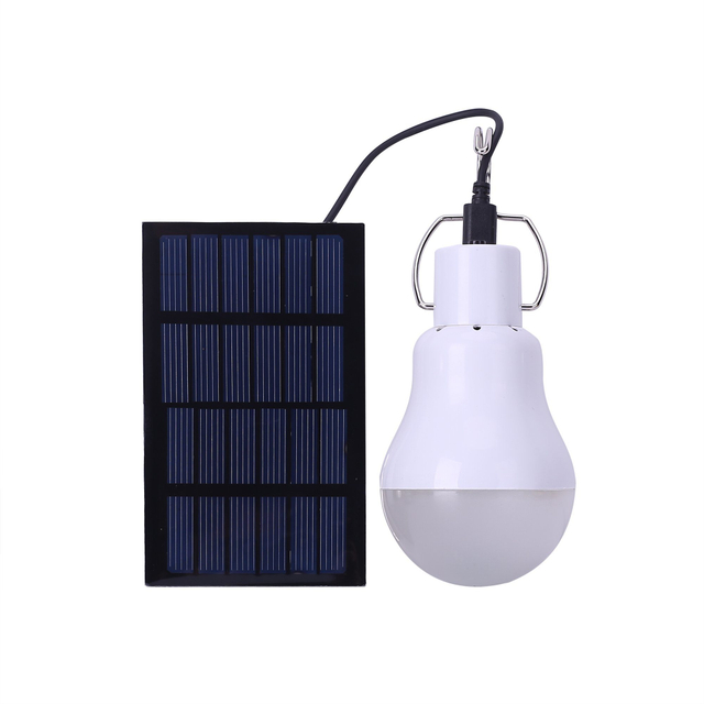 Bombilla solar / Bombilla LED solar portátil / Luz solar para acampar / Bombilla solar de emergencia 110lm