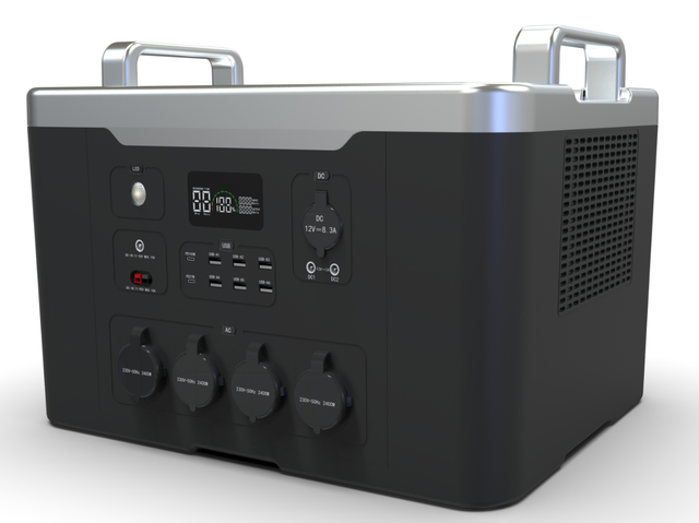 Banco de energía solar de gran capacidad de 2400 W, central eléctrica, generador de energía