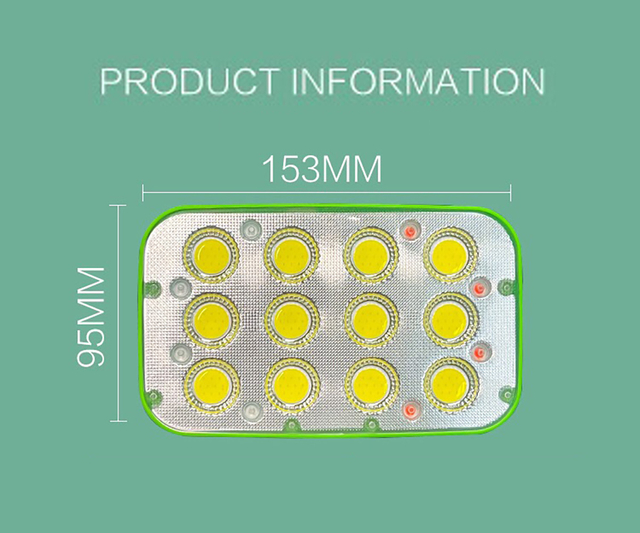 Luz LED solar portátil, carga solar integrada, sistema de iluminación solar