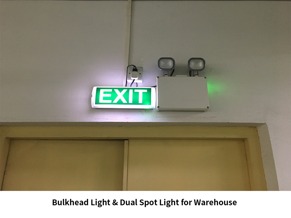 Luz LED de mampara de emergencia