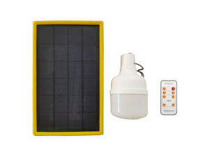 Bombilla solar / Bombilla LED solar portátil / Bombilla de emergencia solar / Luz de emergencia solar 150lm con control remoto
