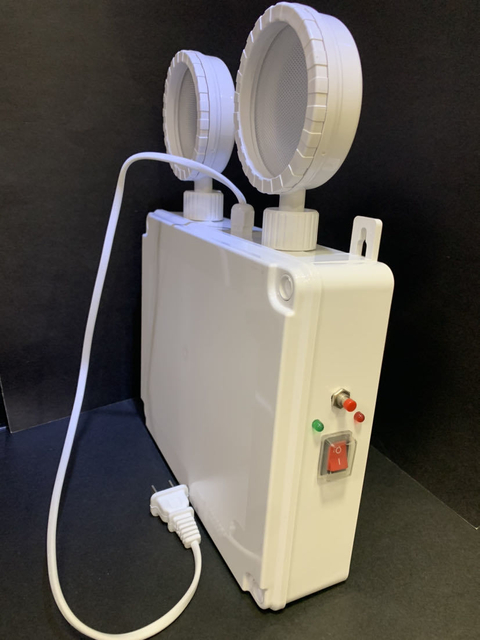 Batería recargable LED de emergencia a prueba de agua 2X10W Lámpara de cabeza gemela