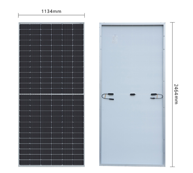 Panel solar Panel fotovoltaico Módulo de vidrio de medio corte mono 600W 156PCS Sistema de energía solar de células solares