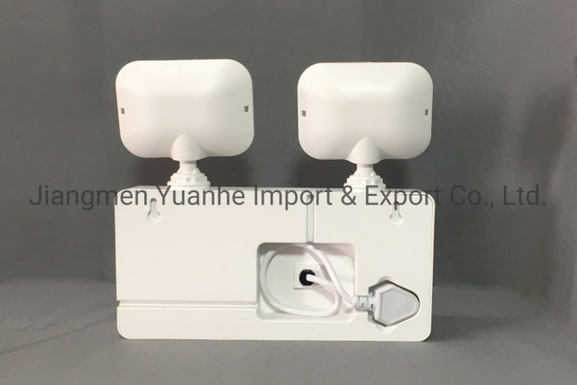 Luz de emergencia LED compacta de doble cabeza