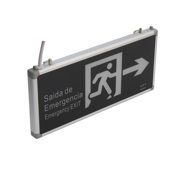 Running Man Señal de salida de acrílico de doble cara Impermeable IP30 LED Luz de emergencia