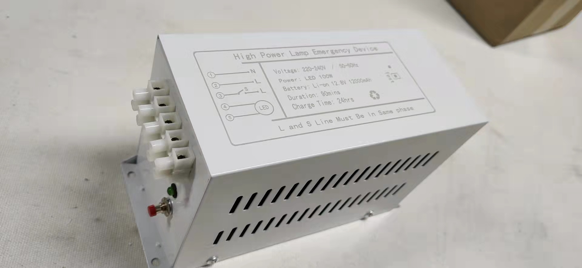 Kit de batería de conductor de emergencia LED