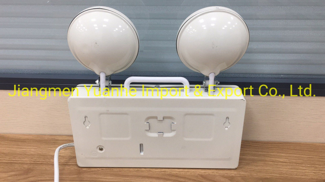 Luz de emergencia LED de doble cabeza IP65 a prueba de agua