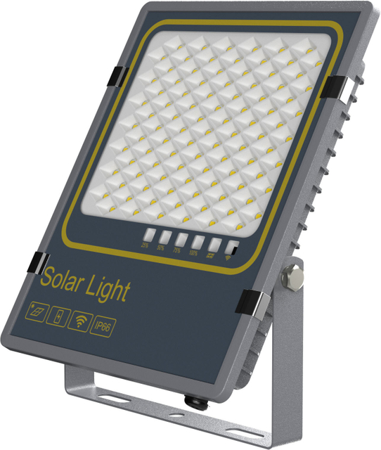 Luz LED solar, Farola solar, Luz de inundación solar, Indicador de capacidad de la batería, 50W, 100W, 200W, 300W, Luz exterior
