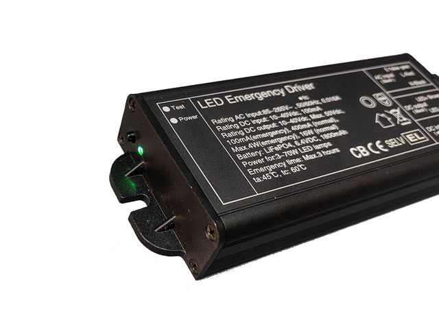 Controlador de emergencia LED para lámpara LED de 3-70 W, kits de controlador de emergencia con batería de respaldo