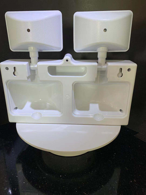 Lámpara LED recargable de emergencia para extinción de incendios con dos cabezales, lámpara personalizada montada en la pared