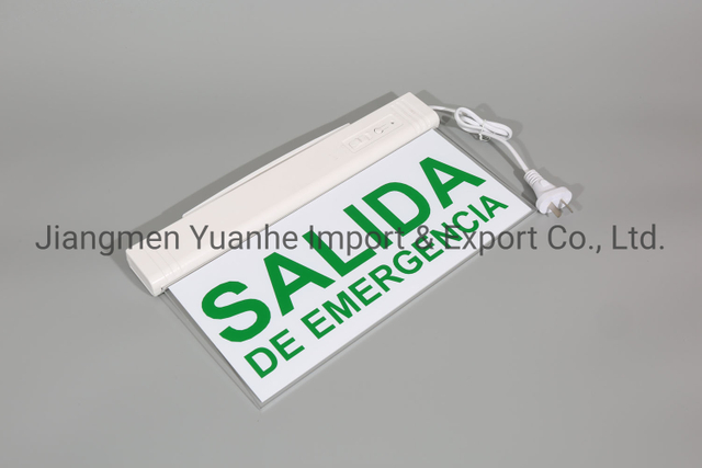 Luz de salida de emergencia LED de doble cara