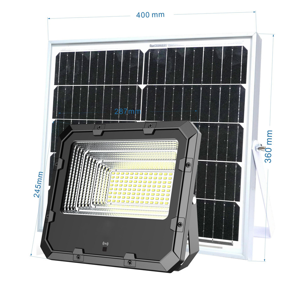 Luz terrestre solar exterior / Luz LED solar / Luz de inundación solar 150W
