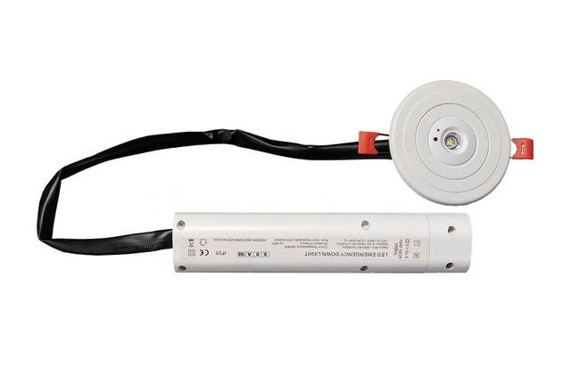 Foco empotrable de emergencia LED, Foco empotrable de emergencia para pasillo, Foco empotrable LED para interiores con mantenimiento de batería de respaldo